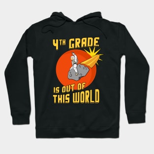 4th Grade is Out of This World Back to School Astronaut Hoodie